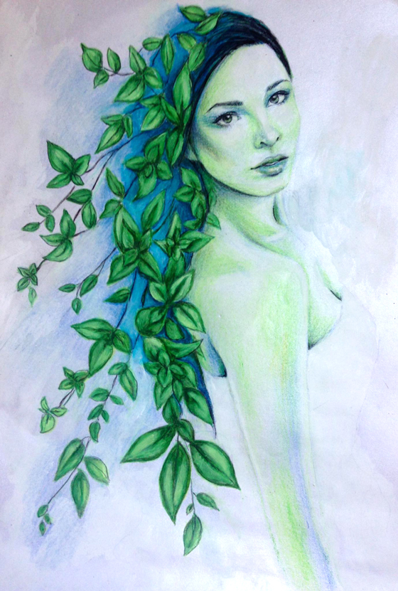 Green Leaves Fairy | design by pxlgirl